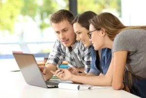 students-discussing